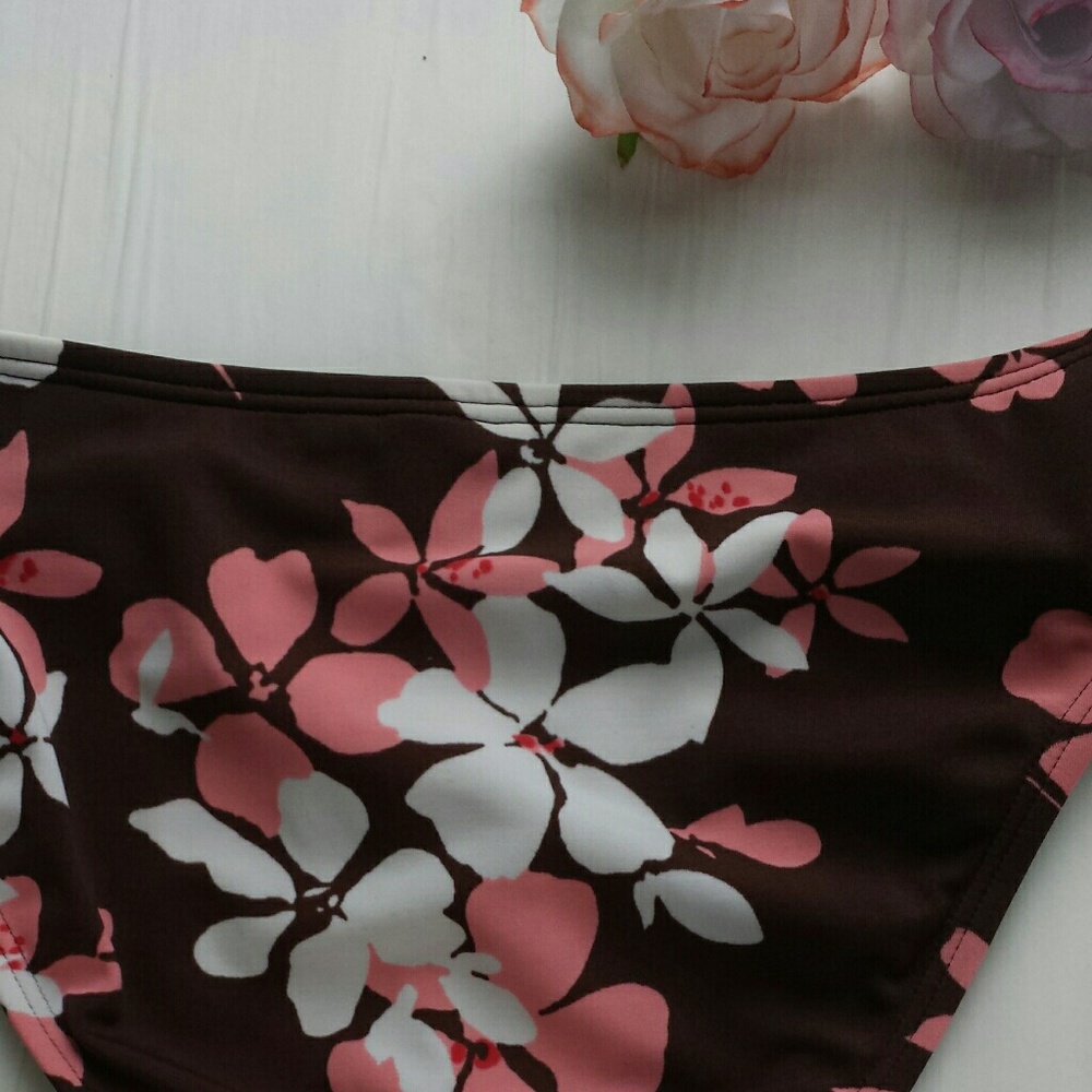 Victoria's Secret Brown Floral Print Bikini 36-A - Picture 7 of 8